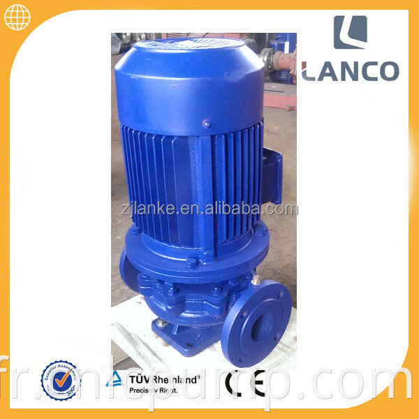 Prix ​​de la pompe centrifuge de pipeline ISG Jockey de marque Lanco de 3hp